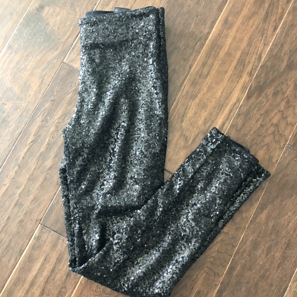 Black Sequin Pants